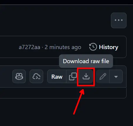 How to download a zip file from GitHub